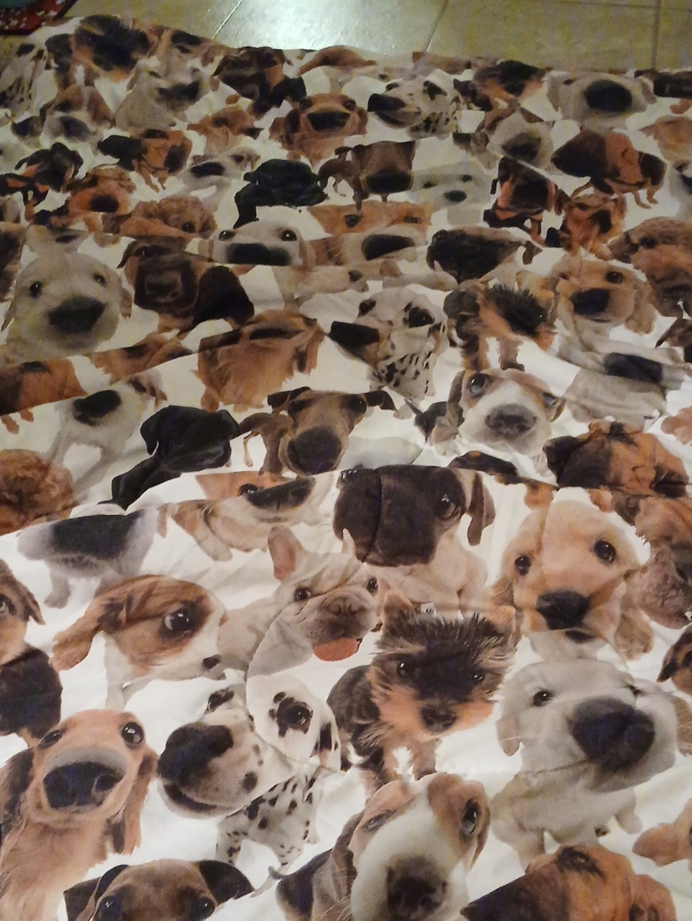 Dog Print Blanket - Multi Brown Puppy Pattern